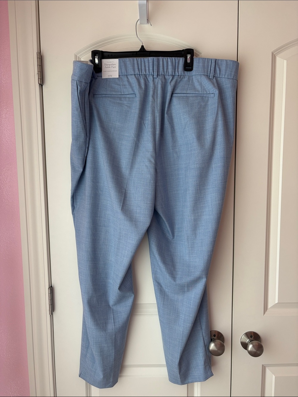 Talbots Light Blue Hampshire Ankle Pant - Picture 2 of 9